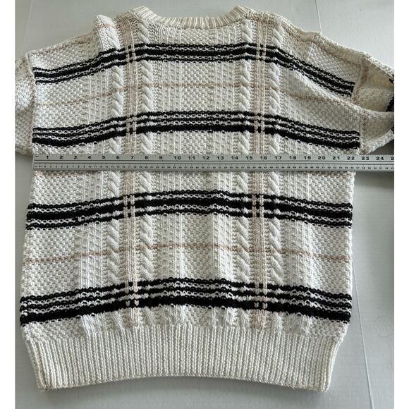 Women’s Unique Robinson Private Stock Cotton‎ Hand Knit Pullover Sweater Size XL - Picture 6 of 7